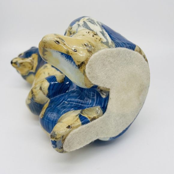 Rare Mikasa France Porcelain Patchwork Polar Bear Figurine 8" - Picture 5 of 6